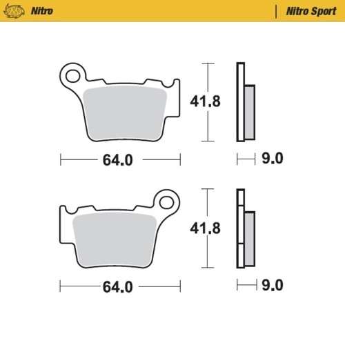 Moto-Master Stark Varg Nitro Sport Rear Brake Pads