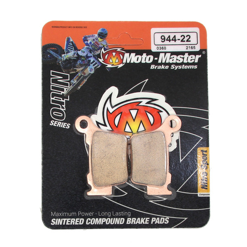 Moto-Master BMW Nitro Sport Rear Brake Pads G450X (K16) 2008-2011