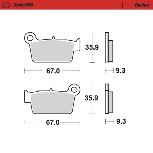Moto-Master Rieju SinterPro Racing Rear Brake Pads