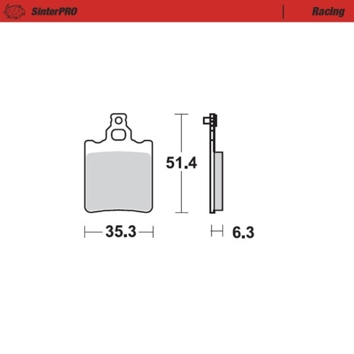 Moto-Master Aprilia SinterPro Racing Rear Brake Pads