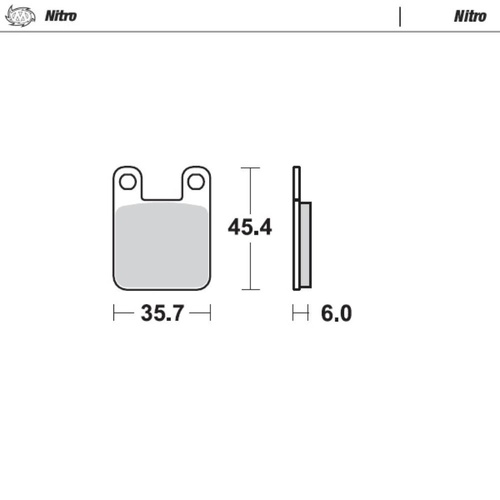 Moto-Master Beta Nitro Rear Brake Pads