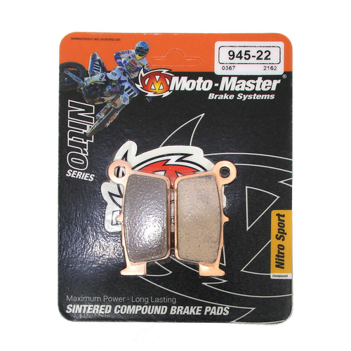 Moto-Master Aprilia Nitro Sport Rear Brake Pads RXV 550 2005-2012