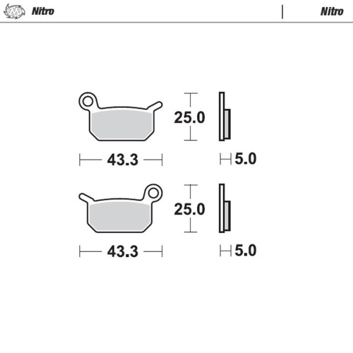 Moto-Master Cobra Nitro Rear Brake Pads