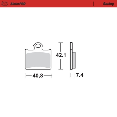 Moto-Master Ohvale SinterPro Racing Rear Brake Pads