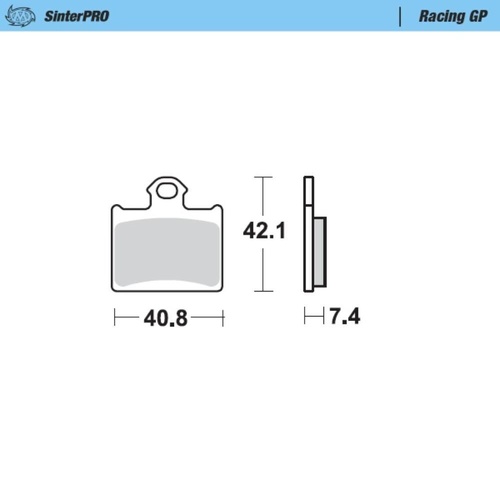 Moto-Master Ohvale SinterPro Racing GP Rear Brake Pads