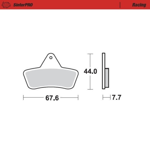 Moto-Master Laverda SinterPro Racing Rear Brake Pads