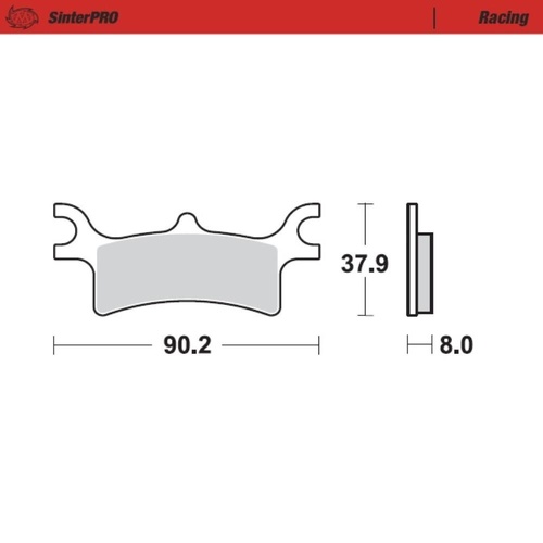 Moto-Master Polaris SinterPro Racing Rear Brake Pads