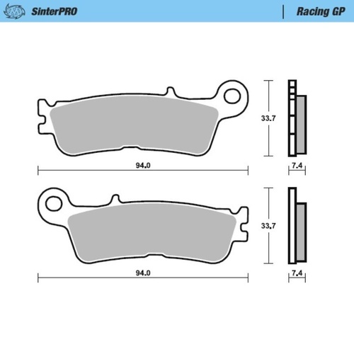 Moto-Master Fantic Front MXC Caliper (MM-210108) Brake Pads