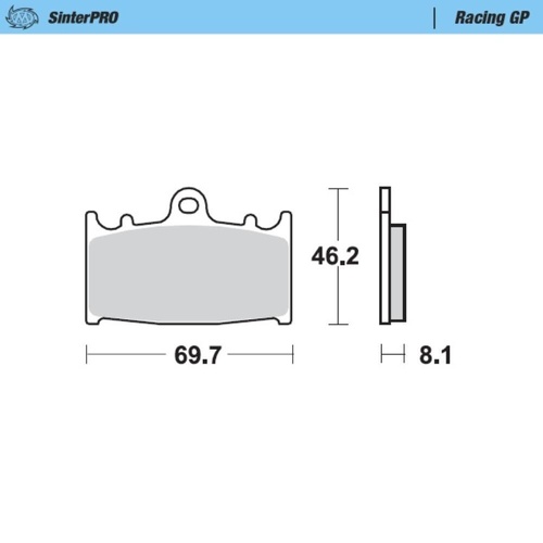 Moto-Master Beta Supermoto Racing GP Front Brake Pads