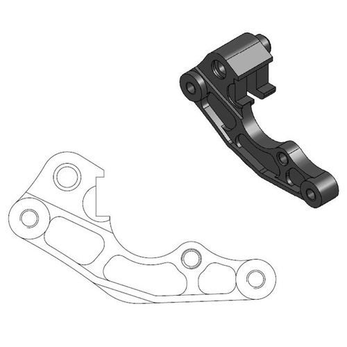 Moto-Master Yamaha 260mm Front Caliper Bracket