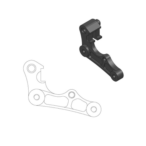 Moto-Master Fantic 270mm Front Caliper Bracket