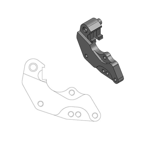 Moto-Master Fantic 298mm Front Dakar Caliper Bracket