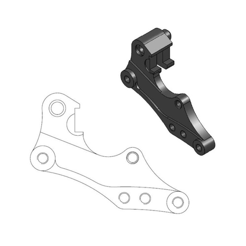 Moto-Master Yamaha 298mm Front Dakar Caliper Bracket