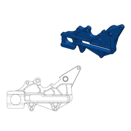 Moto-Master Stark Varg Blue Rear Caliper Adapter