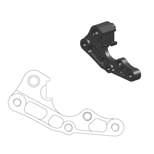 Moto-Master Beta 270mm Front Caliper Bracket
