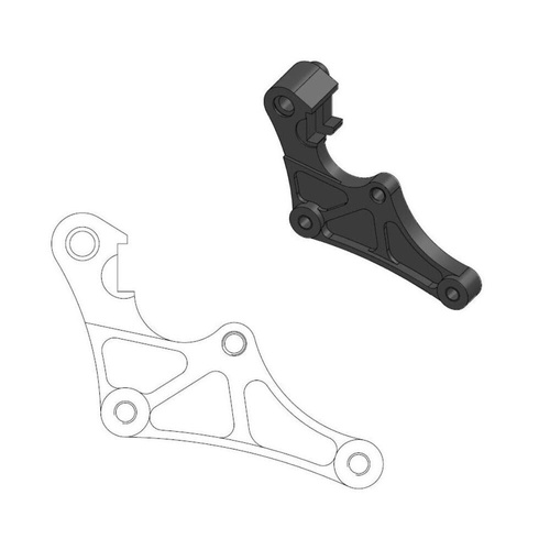 Moto-Master Yamaha 298mm Supermoto Mini Front Caliper Bracket