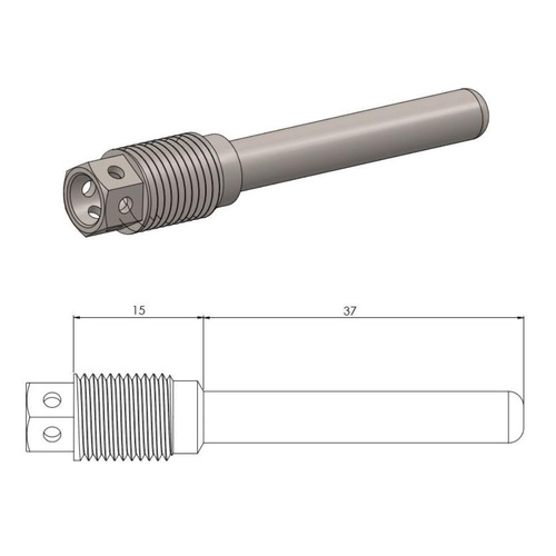 Moto-Master Honda Race Drilled Front Brake Pad Pin