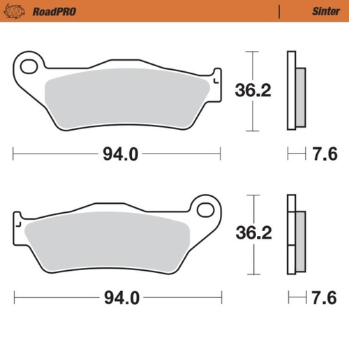 Moto-Master Aprilia Sintered Left Front Brake Pads