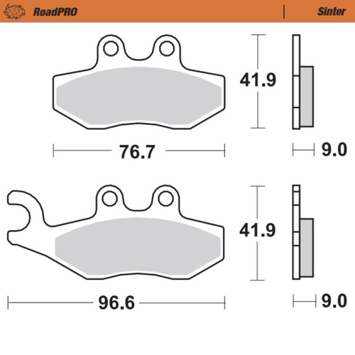 Moto-Master Aprilia Sintered Rear Brake Pads
