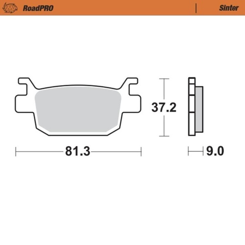 Moto-Master Honda Sintered Rear Brake Pads