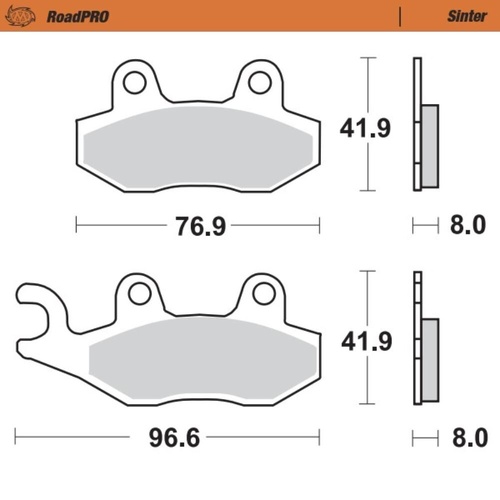 Moto-Master Benelli Sintered Rear Brake Pads