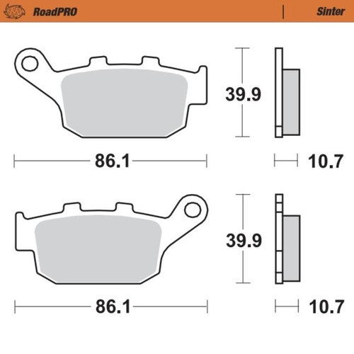 Moto-Master Buell Sintered Rear Brake Pads