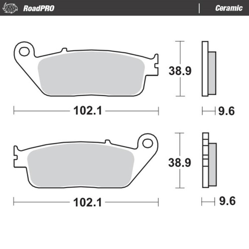 Moto-Master Buell Ceramic Left Front Brake Pads