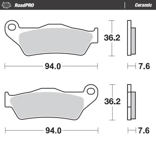 Moto-Master CCM Ceramic Left Front Brake Pads