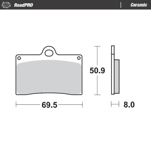 Moto-Master Gas Gas Ceramic Left Front Brake Pads