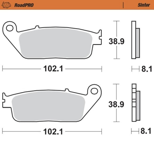 Moto-Master Buell Sintered Left Front Brake Pads