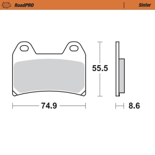 Moto-Master Victory Sintered Left Front Brake Pads