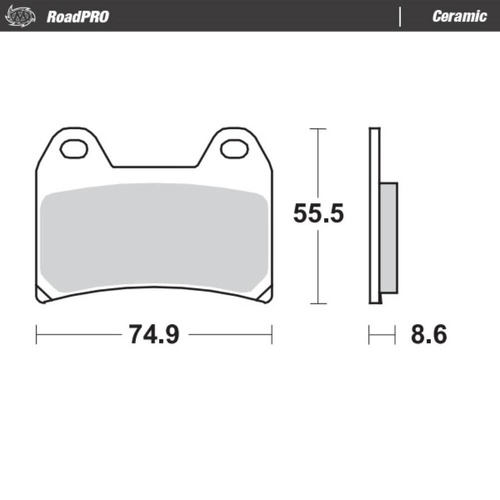 Moto-Master CF Moto Ceramic Right Front Brake Pads