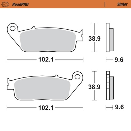 Moto-Master Victory Sintered Rear Brake Pads