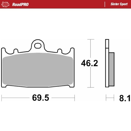 Moto-Master Kawasaki Sinter Sport Right Front Brake Pads