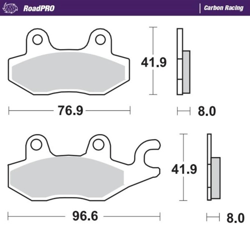 Moto-Master Kawasaki Carbon Racing Front Brake Pads