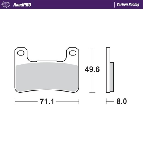 Moto-Master Kawasaki Carbon Racing Right Front Brake Pads