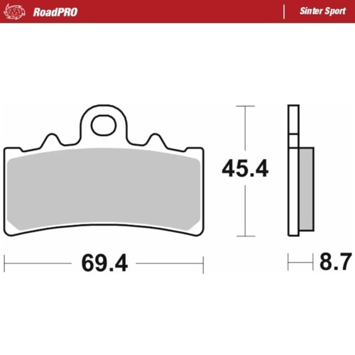 Moto-Master Aprilia Sinter Sport Right Front Brake Pads