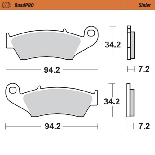Moto-Master Fantic Sintered Left Front Brake Pads