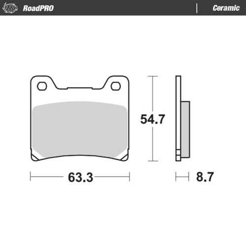 Moto-Master Yamaha Ceramic Left Front Brake Pads