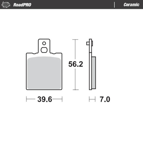 Moto-Master Husqvarna Ceramic Left Front Brake Pads