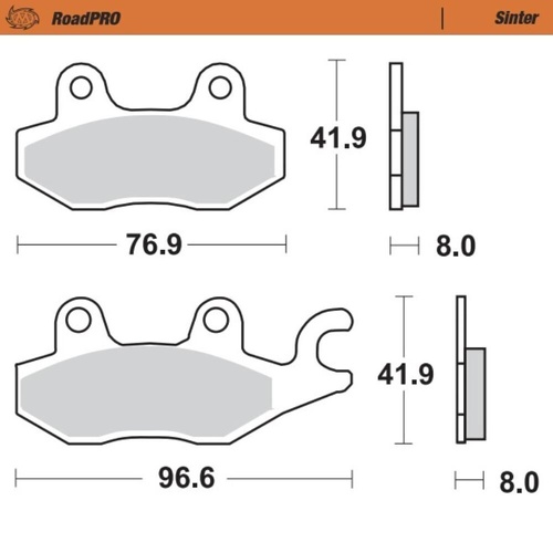 Moto-Master Yamaha Sintered Right Front Brake Pads