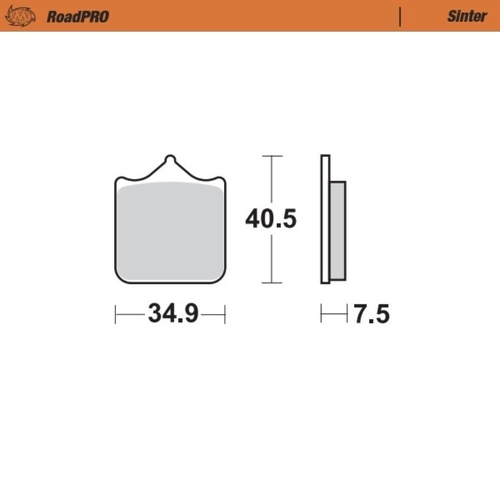 Moto-Master Benelli Sintered Right Front Brake Pads
