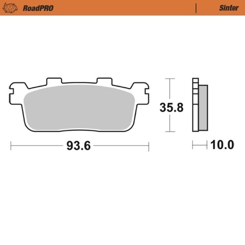 Moto-Master Kymco Sintered Rear Brake Pads
