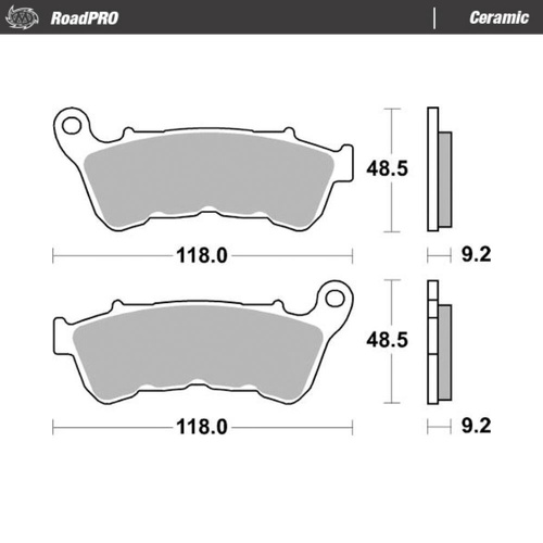 Moto-Master Harley Davidson Ceramic Right Front Brake Pads