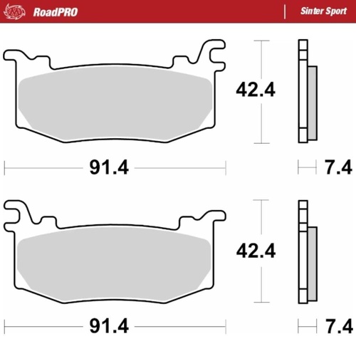 Moto-Master Ducati Sinter Sport Right Front Brake Pads