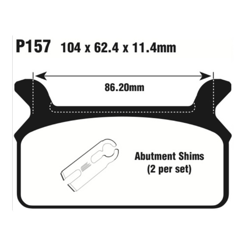 Premier Brake Pads - P Organic Standard