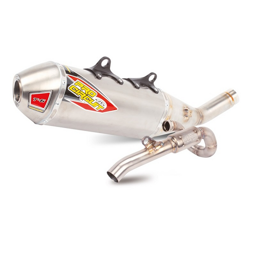 TRIUMPH TF250X 25 T6 PRO SYSTEM | Ti BC Silencer, w/Ti End Cap, S/Less Tubing FIM 2025 Legal