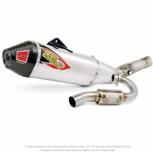 RMZ250 10-18 T6 PRO SYSTEM | Carbon End Cap, S/L Tubing, Ti Silencer