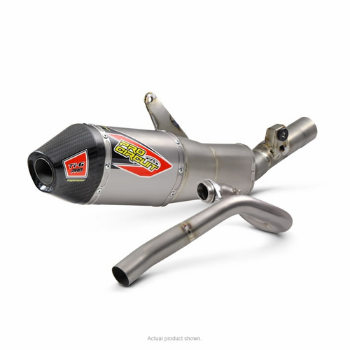 CRF450R 21-26 Ti-6 PRO SYSTEM | Carbon End Cap, Full Titanium System, MA Legal