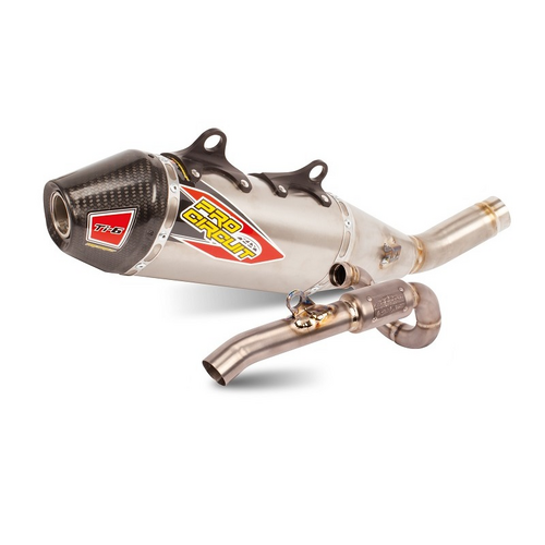 TRIUMPH TF250X 25 Ti-6 STD | Carbon End Cap, Full Titanium System, not FIM legal, US spec